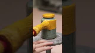Saving A Stoneware Jar With Yellow Iron Ochre