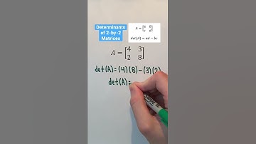 Determinants of 2-by-2 Matrices #Shorts #linearalgebra #math #maths #mathematics #education