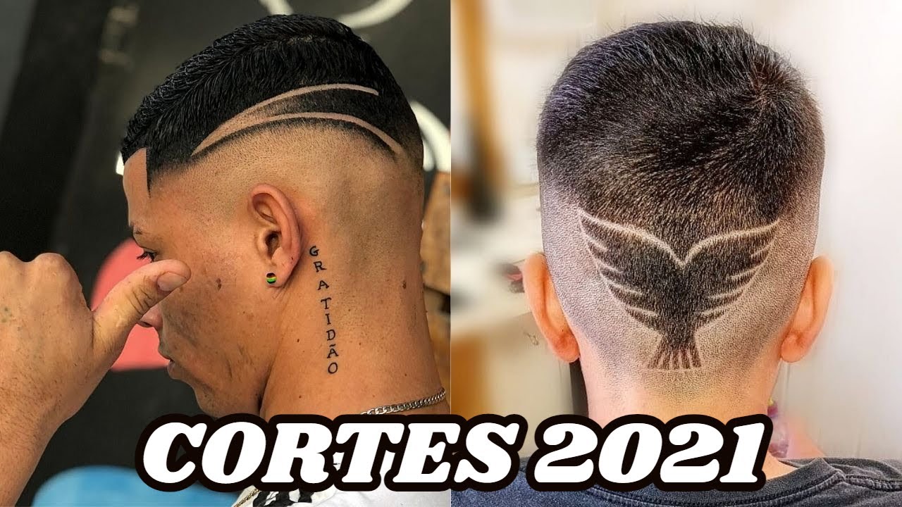 cortes 2021/ corte de cabelo masculino com listra 2021/ cortes de cabelo  masculino com risco 2021 