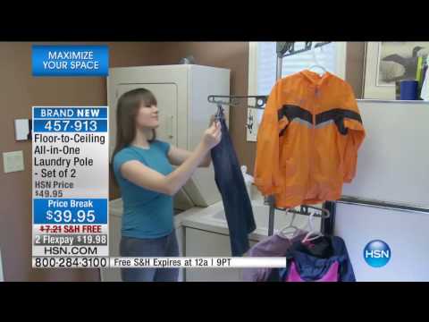 John Cremeans Guests On Hsn With The Floor To Ceiling Laundry Pole