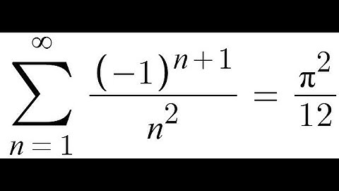 Alternating sum of the reciprocals of the squares