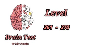 Brain Test | Tricky Puzzle | Level 261_270 | All Answers | Solutions | #allinonechannel  #youtube