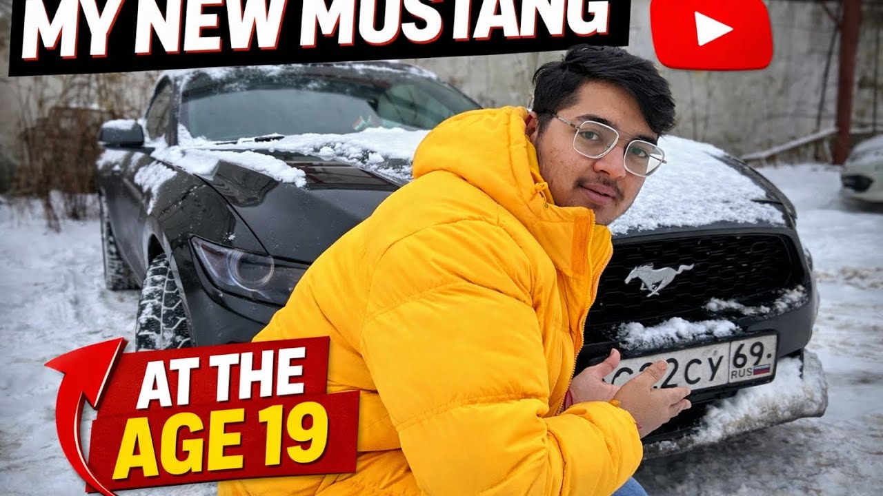 My new Mustang at the age 19|| Vlog -02