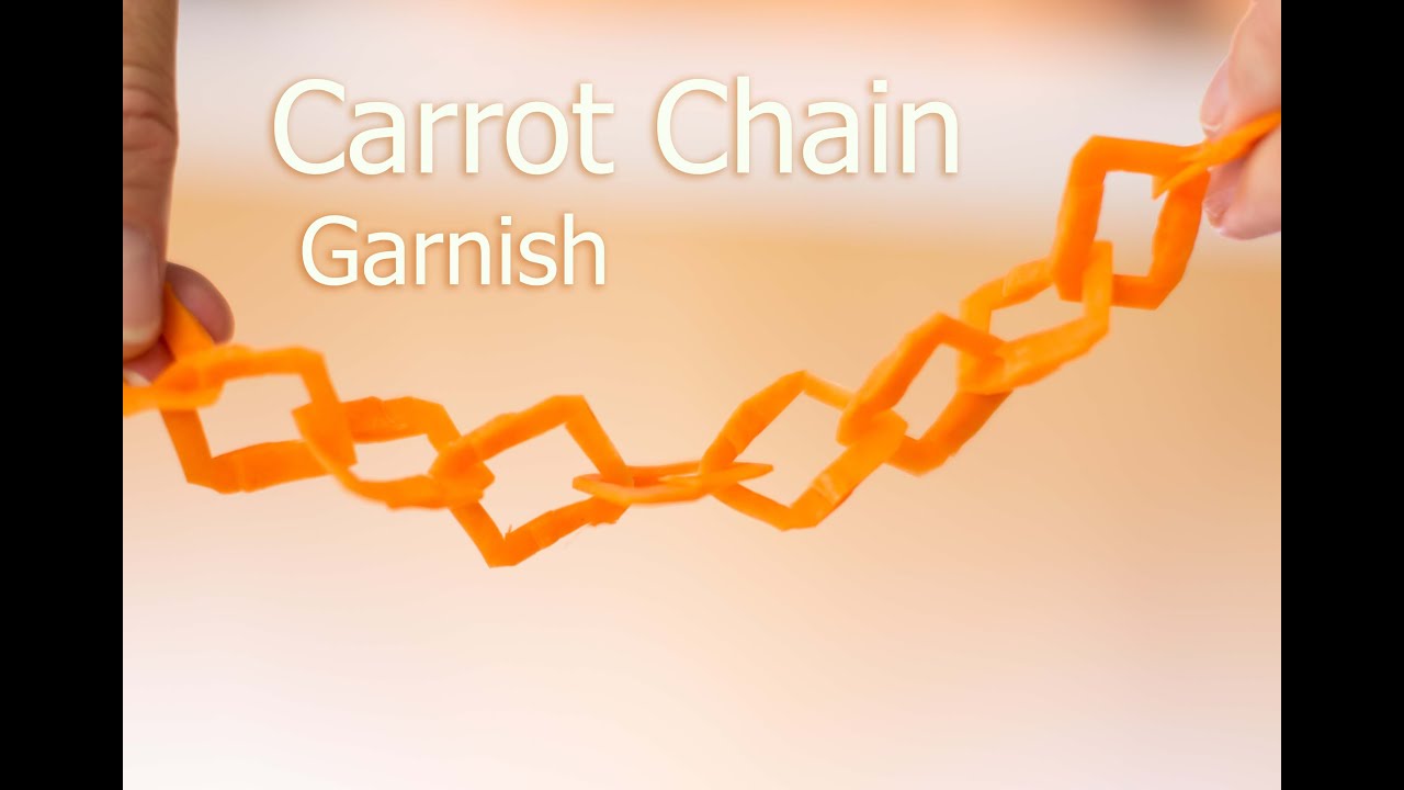 Amazing Carrot Chain Carving (must see) | How To Make Sushi
