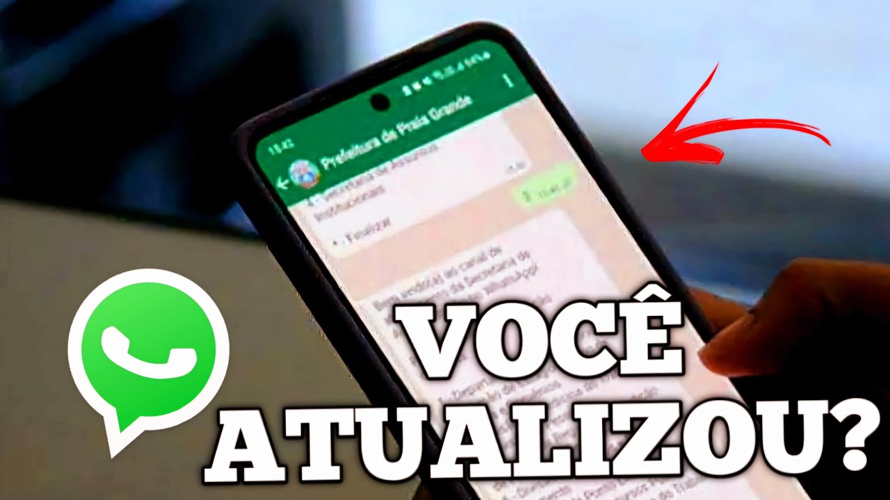 CHEGOU AGORA!! Nova atualização do WhatsApp você Atualizou - YouTube