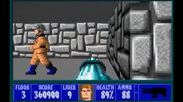 Wolfenstein 3D: Ultimate Challenge (Custom Level Mod) - Episode 1 Floor 3