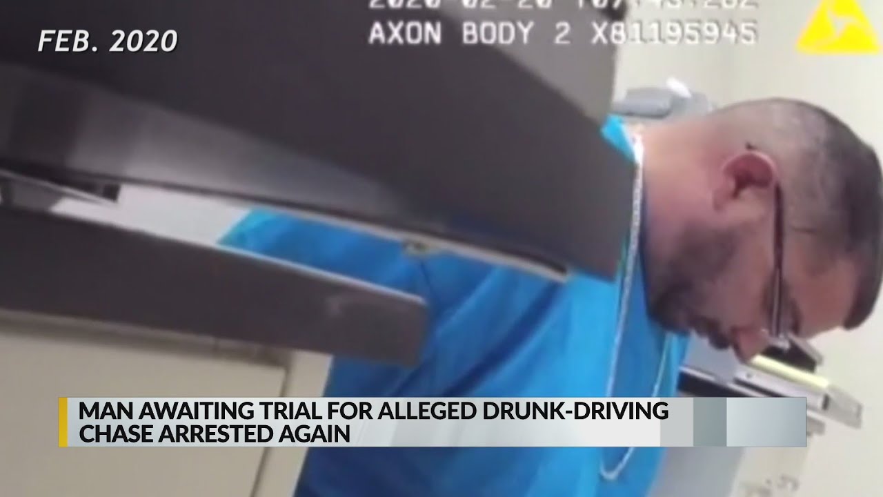 Man awaiting trial for alleged drunk driving chase arrested again