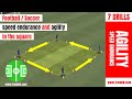 Footballsoccer speed endurance and agility in the square  fitness fun and motivational drills