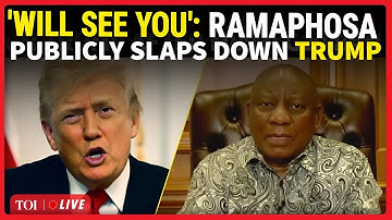 US Vs SOUTH AFRICA: Ramaphosa Publicly 