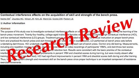 Research Review: Mike Zourdos, Contextual Interference, and Bench Press Gains