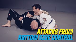 Attacks from Bottom Side-Control #bjj #jiujitsu #bjjtechnique