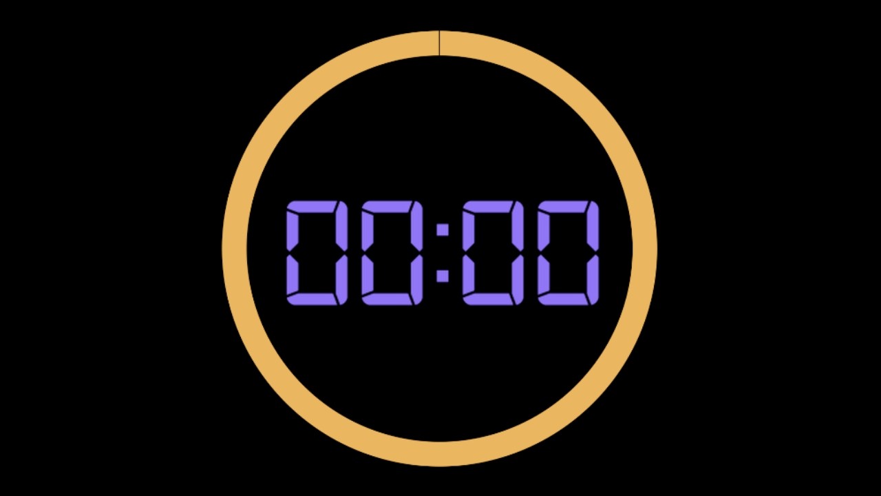 25 Minute Countdown Timer Clean Digital Timer