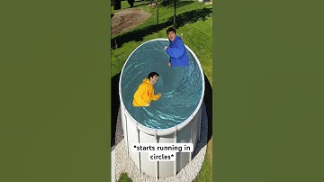 When You Create A Whirlpool In A Pool #shorts #relatable