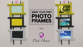 Make Your Own Photo Frames - Newspaper Crafts Pink House