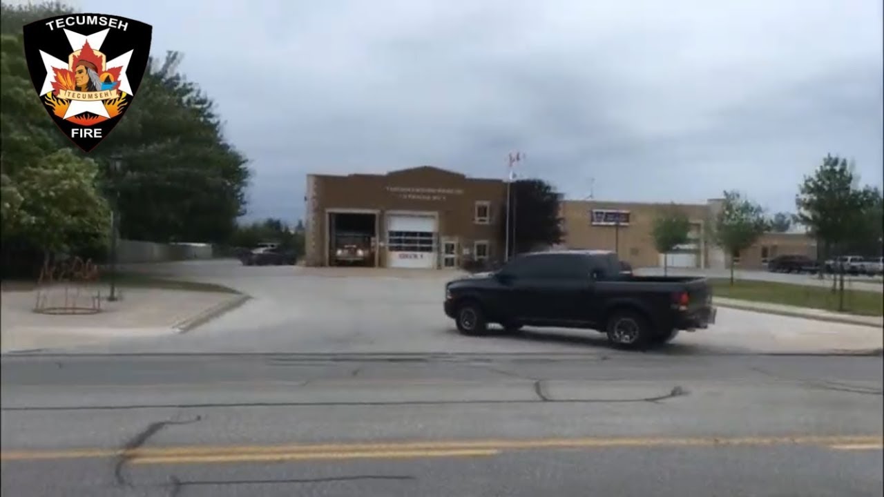 Volunteer Fire Department Responding To a Vehicle Rollover On Highway