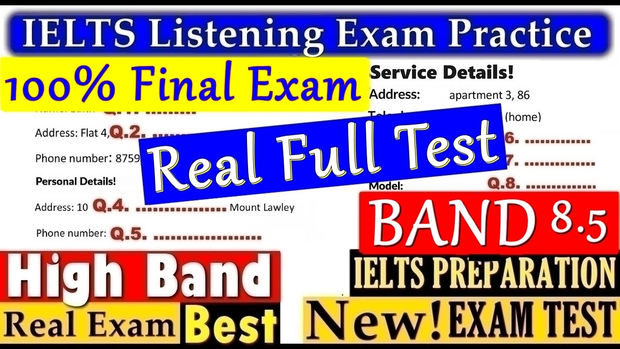 IELTS LISTENING PRACTICE TEST 2026 WITH ANSWERS | 28.03… — Transcript
