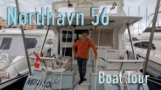 Nordhavn 56 Boat Tour: Migaloo, a 57.5 foot Motor Sailor and she is Gorgeous!