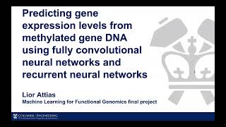 Predicting gene expression from methylated DNA