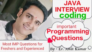 most IMP Java Programming questions for interview 👍👍 #javaprogramming #javacoding #foryou #students