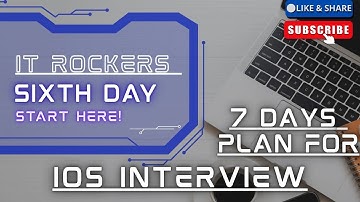 Sixth day iOS interview preparation plan for experienced developers#ios #interviewquestions#android