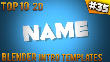 TOP 10 Blender 2D intro templates #35 (Free download) - IntroFactory