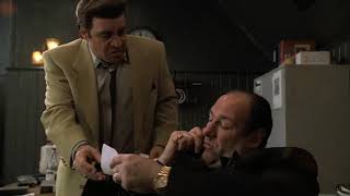 The Sopranos (Клан Сопрано) | Тони просит Полли забрать у русского деньги