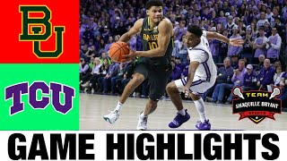#15 Baylor vs TCU Highlights | NCAA Men's Basketball | 2024 College Basketball v
