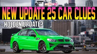 Forza Horizon 4 - NEW Update 25 CAR CLUES! - Holden Update?