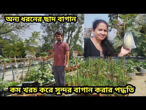 কম খরচ করে ছাদের উপর বিশাল সবজি বাগান তৈরি করার পদ্ধতি/Big rooftop vegetable Garden/