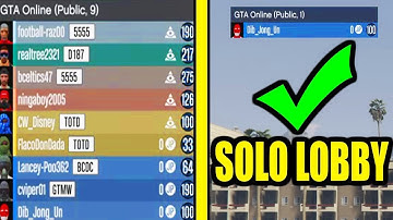 GTA 5: How to Join EMPTY Public Lobby | WORKING SOLO PUBLIC LOBBY GLITCH (PS4/Xbox One/PC) (UPDATED)