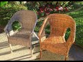 Pressure Washing Wicker Chairs - Sun Joe SPX3000