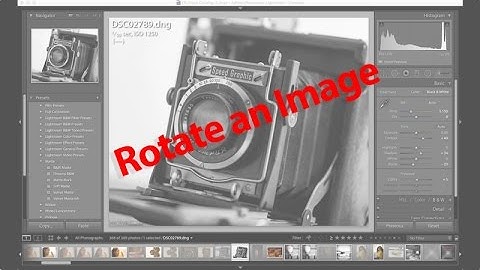Rotate Your Image Using the Crop Tool in Lightroom