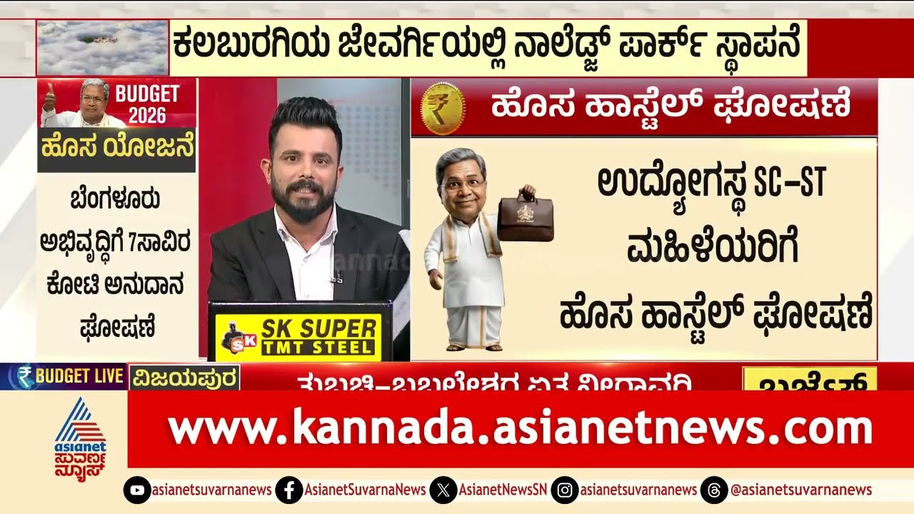 ಮುಂದಿನ ಆರ್ಥಿಕ ವರ್ಷಕ್ಕೆ ರಾಜ್ಯ ಸರ್ಕಾರದಿಂದ 1.32 ಲಕ್ಷ ಕೋಟಿ ಸಾಲ | Karnataka Budget 2026 | CM Siddaramaiah