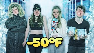 Last Youtuber To FREEZE Wins $10,000 Challenge **BAD IDEA**🧊❄️| Piper Rockelle