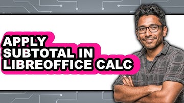 How to Apply Subtotal in Libreoffice Calc (only Way)