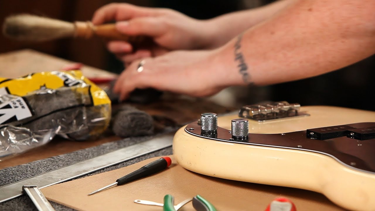 How to Clean a Fender Bass Guitar Guitar Setup YouTube