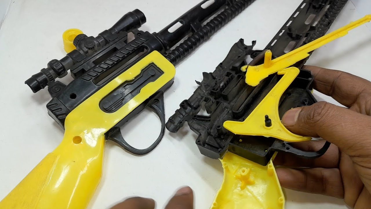 Toy Gun Injuries Toy gun not working problem || toy gun full dissemble assembly 🔫 yellow ...