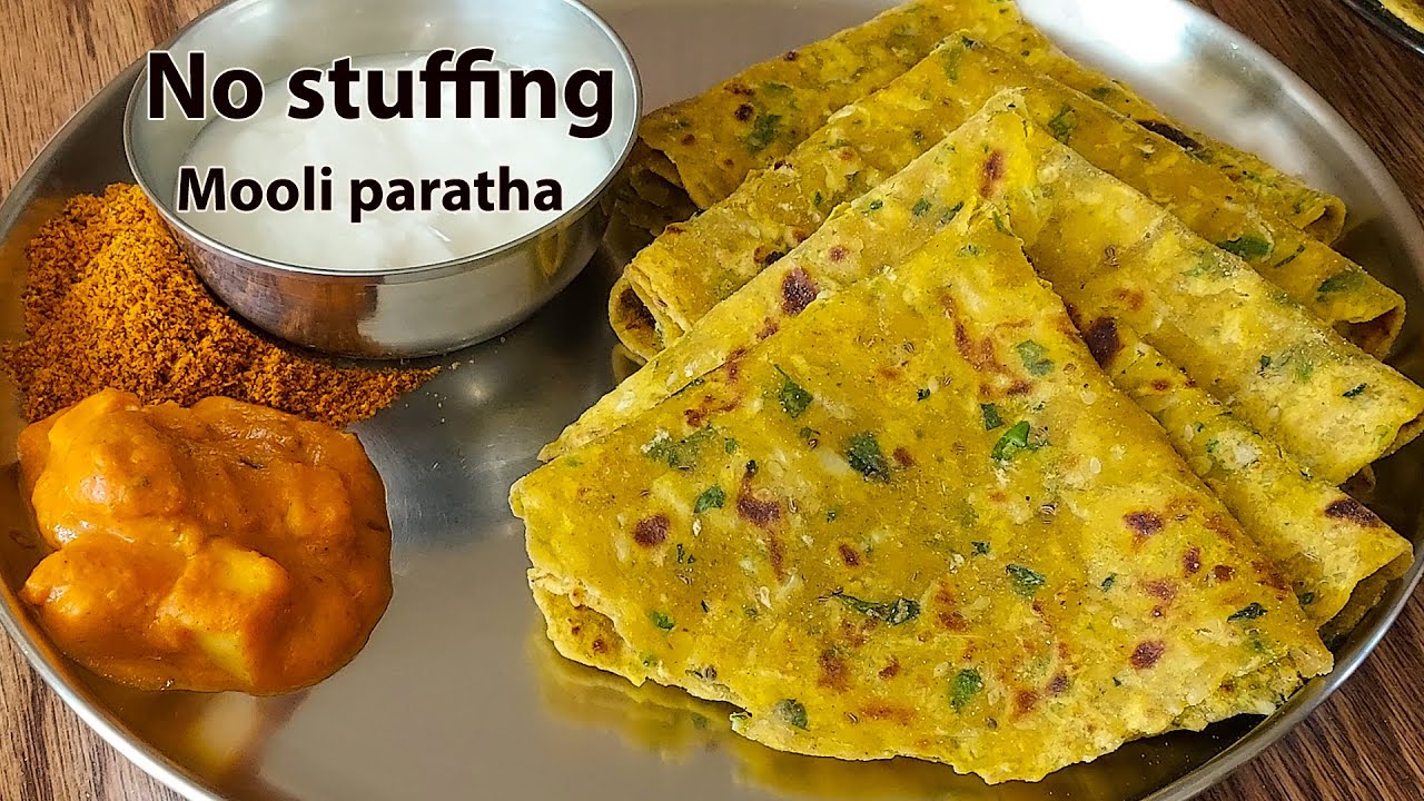 Mooli Paratha Recipe | No stuffing Radish Paratha | Moolangi Chapathi