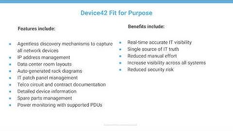 Device42 Data Center Infrastructure Management