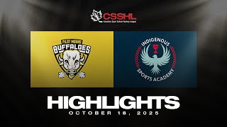 Pilot Mound Hockey Academy vs Indigenous Sports Academy U17 Prep 10/18 | CSSHL Highlights