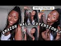 TRIED HALO HAIR EXTENSIONS FROM AMAZON FOR THE FIRST TIME AND..