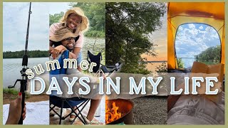 DAYS IN MY LIFE SUMMER VLOG|Camping,Shopping, Back to School, Fishing, Prepping for Fall Decorating)