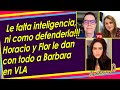 Horacio Villalobos y Flor Rubio en plena emisión en vivo de VLA hablan fuerte de Barbara de Regil