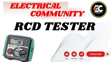 RCCB tester, how to test RCCB,RCD Tester, use of rcd tester