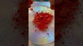 Eyeshadow destruction into Clear Slime ASMR #shorts #eyeshadowslime #slimeasmr