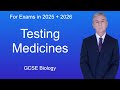 Gcse biology revision testing medicines