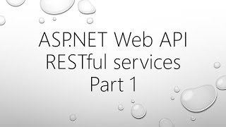 ASP.NET Web API and RESTful Services - Part 1 screenshot 2