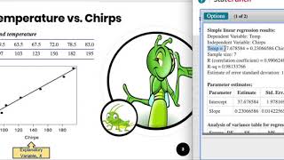 Linear Regression - Chirps to Temperature