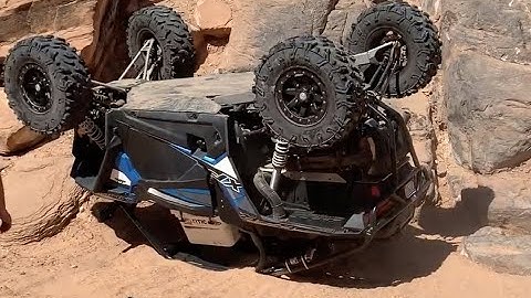 UP CHUCKED on Up Chuck!  RZR XP 1000 Rollover on Behind the Rocks - Moab Utah