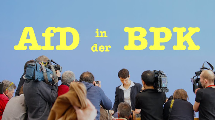 Die AfD in der Bundespressekonferenz - Komplette BPK vom 14. März 2016